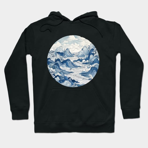 Japanese Map Artstyle Hoodie by BloomInOctober